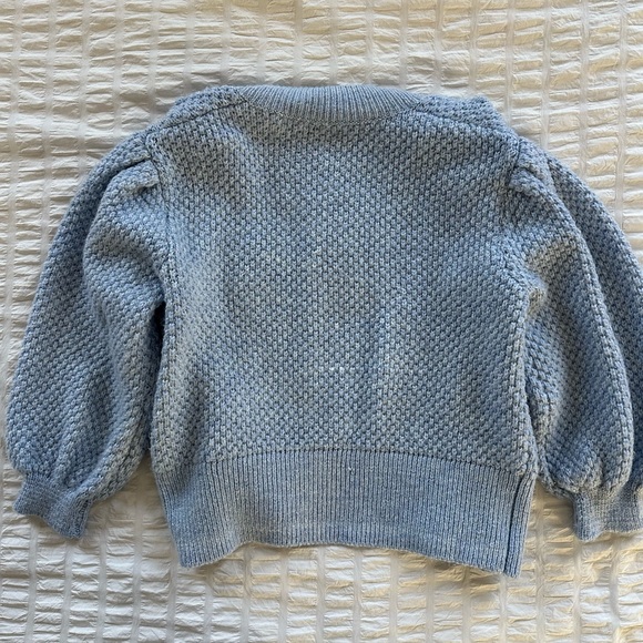 Who What Wear Corydalis Heather Cardigan Sweater Sz Large Blue - Picture 3 of 9